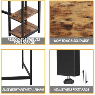 Γραφείο Υπολογιστή Γωνιακό σε σχήμα L 138 x 76 x 50 cm Μαύρο/ Καφέ... Γραφείο Υπολογιστή Γωνιακό σε σχήμα L 138 x 76 x 50 cm Μαύρο/ Καφέ...