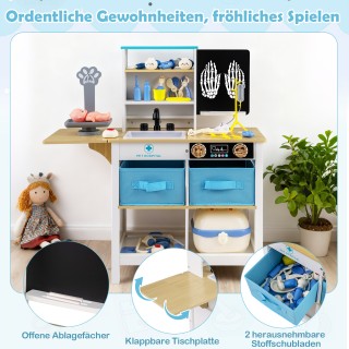 Costway Ξύλινο Σετ Παιχνιδιού Ιατρείου: Ιατρικό Κέντρο με Ζυγαριά Ζ... Costway Ξύλινο Σετ Παιχνιδιού Ιατρείου: Ιατρικό Κέντρο με Ζυγαριά Ζ...