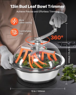 VEVOR Χειροκίνητος Διαμορφωτής Οφθαλμών 13, Υγρός & Ξηρός, 330x330x...