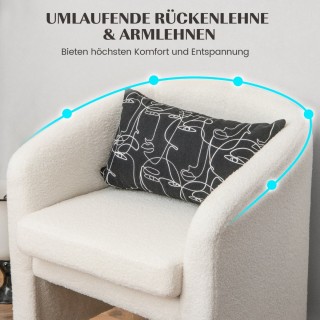 Costway Σετ Στρογγυλής Πολυθρόνας και Οθωμανής με Μαλακό Βελούδο 6... Costway Σετ Στρογγυλής Πολυθρόνας και Οθωμανής με Μαλακό Βελούδο 6...