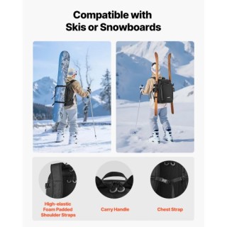 VEVOR Σακίδιο Μεταφοράς Μπότες Σκι, 55L, Διαστάσεις 16.1 x 10.6 x 1... VEVOR Σακίδιο Μεταφοράς Μπότες Σκι, 55L, Διαστάσεις 16.1 x 10.6 x 1...
