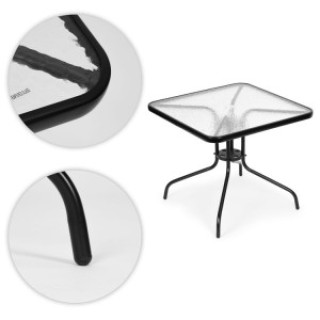 MULTIGARDEN Τραπέζι Κήπουι 80x80 εκ. για βεράντα, κήπο ή μπαλκόνι, ...