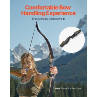 VEVOR Σετ Τόξου 60in Takedown Recurve Ξύλινο 35 lbs για Κυνήγι και ... VEVOR Σετ Τόξου 60in Takedown Recurve Ξύλινο 35 lbs για Κυνήγι και ...