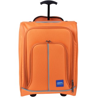 ENRICO COVERI Πορτοκαλί Μαλακή Βαλίτσα Τροχήλατη Ψυγείο Ταξιδιού Χε...