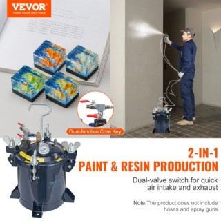 Δοχείο Πίεσης Βαφής VEVOR 10L/2.5gal, 70PSI Max  PQTBDOX10LDHOBYECV0
