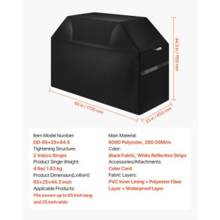 VEVOR Κάλυμμα Ψησταριάς 65 ιντσών Αδιάβροχο Εξωτερικού Χώρου PJPDSK...