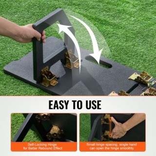 VEVOR Φορητός Πίνακας Αναπήδησης Ποδοσφαίρου 45X13 με Δύο Γωνίες Αν...