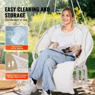 Κρεμαστή Καρέκλα Αιώρα VEVOR με Μαξιλάρι για Εσωτερικό & Εξωτερικό ...