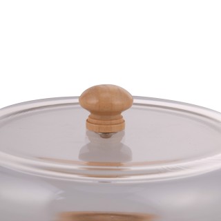 Villa DEste  Δίσκος σε μπαμπού 196 εκ. καμπάνα από γυαλί με λαβή σε...