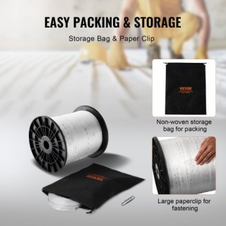 VEVOR Πολυεστερική Ταινία Έλξης 3/4 x 318, Αντοχή 2500 lbf, Λευκή  ...