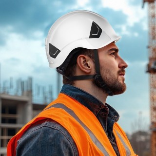 VEVOR Λευκό Αεριζόμενο Κατασκευαστικό Κράνος Ασφαλείας Class C για ... VEVOR Λευκό Αεριζόμενο Κατασκευαστικό Κράνος Ασφαλείας Class C για ...