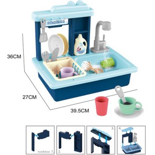 BAKAJI Νεροχύτης Παιχνίδι Κουζίνας με Ρεαλιστική Βρύση Νερού 0281... BAKAJI Νεροχύτης Παιχνίδι Κουζίνας με Ρεαλιστική Βρύση Νερού 0281...