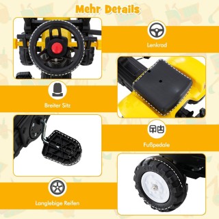 Costway 3-σε-1 Παιδικό Τρακτέρ με Κουβά, Εκσκαφέα και Αποσπώμενο Τ... Costway 3-σε-1 Παιδικό Τρακτέρ με Κουβά, Εκσκαφέα και Αποσπώμενο Τ...