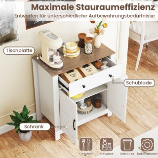 Costway Πλαϊνή Μονάδα με Πάγκο Εργασίας, Συρτάρι, 2 Πόρτες & Ρυθμιζ... Costway Πλαϊνή Μονάδα με Πάγκο Εργασίας, Συρτάρι, 2 Πόρτες & Ρυθμιζ...