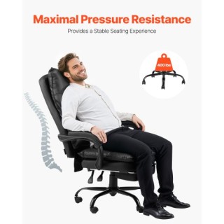 VEVOR Καρέκλα Γραφείου Υψηλής Πλάτης με Υποπόδιο και Μαξιλάρι Οσφυϊ... VEVOR Καρέκλα Γραφείου Υψηλής Πλάτης με Υποπόδιο και Μαξιλάρι Οσφυϊ...