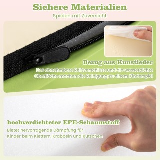 Costway Σετ Αφρώδους Υλικού 4 Τεμαχίων για Παιδιά με Ορθογώνιο, Τσο...