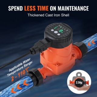 VEVOR  Αντλία Κυκλοφορίας Ζεστού Νερού Ενεργειακής Απόδοσης ECM 220...