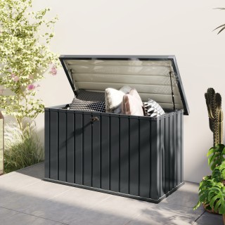 Outsunny  Εξωτερικό μπαούλο 400L από γαλβανισμένο ατσάλι με κλειδαρ...