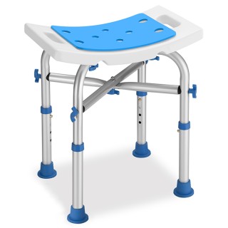 BAKAJI Ρυθμιζόμενο Αντιολισθητικό Σκαμπό Ντουζιέρας Αλουμινίου 0200...