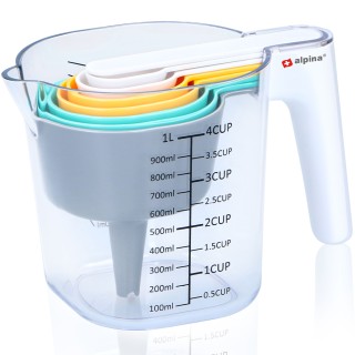 BAKAJI Σετ 8 Αξεσουάρ Μαγειρικής με Κανάτα Μέτρησης Ποτήρι και Κουτ... BAKAJI Σετ 8 Αξεσουάρ Μαγειρικής με Κανάτα Μέτρησης Ποτήρι και Κουτ...