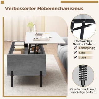 Costway Ρυθμιζόμενο τραπεζάκι σαλονιού με ανυψούμενη επιφάνεια και ... Costway Ρυθμιζόμενο τραπεζάκι σαλονιού με ανυψούμενη επιφάνεια και ...