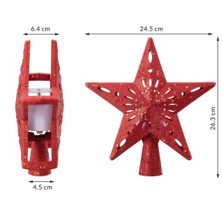 BAKAJI Προβολέας LED για Χριστουγεννιάτικο Δέντρο Σχήμα Αστέρι Κόκ... BAKAJI Προβολέας LED για Χριστουγεννιάτικο Δέντρο Σχήμα Αστέρι Κόκ...