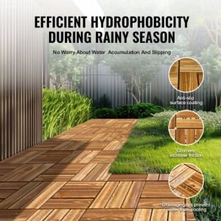 VEVOR Πλακάκια Δαπέδου Ξύλινα 10τμχ 30x30εκ Καμφοράς για Βεράντα ... VEVOR Πλακάκια Δαπέδου Ξύλινα 10τμχ 30x30εκ Καμφοράς για Βεράντα ...