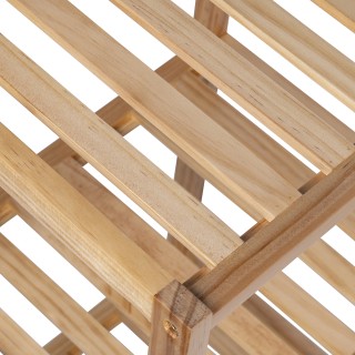 Galileo Σκοτεινή κινητή μονάδα μπάνιου με 4 ράφια από πεύκο 35x30x1...