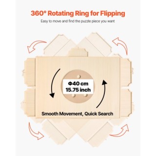 VEVOR Φορητή Ξύλινη Επιφάνεια Παζλ 2000 Κομματιών με Συρτάρια 102x7... VEVOR Φορητή Ξύλινη Επιφάνεια Παζλ 2000 Κομματιών με Συρτάρια 102x7...