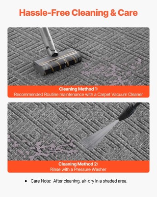 VEVOR Μεγάλο Πατάκι Εισόδου 1562 x 914 mm - Γκρι, Αντιολισθητικό, Α...