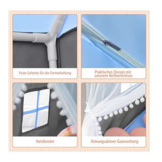 Παιδική Σκηνή Σπιτάκι με Χαλάκι και Γιρλάντα με Φώτα 105 x 121 x 13...