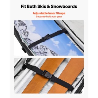 VEVOR Τσάντα Snowboard έως 65 εκ., Αδιάβροχο Υλικό 600D Oxford, με ... VEVOR Τσάντα Snowboard έως 65 εκ., Αδιάβροχο Υλικό 600D Oxford, με ...