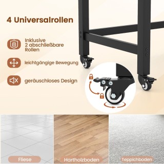 Costway Κινητό Γραφείο με Ευρύχωρη Επιφάνεια και Αποθηκευτικό Χώρο ... Costway Κινητό Γραφείο με Ευρύχωρη Επιφάνεια και Αποθηκευτικό Χώρο ...