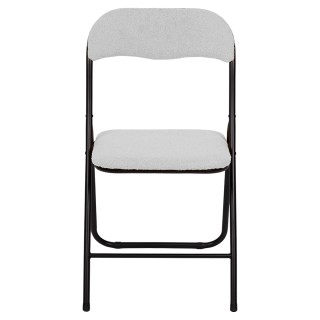 Galileo Λευκή Πτυσσόμενη Καρέκλα Εξοικονόμησης Χώρου Εφέ Τέντι 43x5...