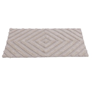 Galileo Λευκό Καπιτονέ Χαλί Μπάνιου 50x80 εκ. Sibilla 2188272