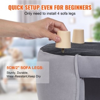 VEVOR Καναπές Κατοικιδίων, Σκούρο Γκρι Καναπές για Μικρά Σκυλιά και... VEVOR Καναπές Κατοικιδίων, Σκούρο Γκρι Καναπές για Μικρά Σκυλιά και...