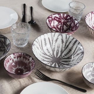 Villa DEste Σετ 6τμχ Μεγάλο στρογγυλό μπολ 1200 ml από πορσελάνη Th...