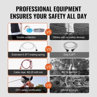 Σετ Zipline VEVOR 100 ft για Παιδιά & Ενήλικες, έως 500 lb, με Ατσά...