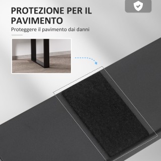 HOMCOM Σετ 2 Πόδια για Ορθογώνιο Τραπέζι Βιομηχανικού Στυλ από Ατσά... HOMCOM Σετ 2 Πόδια για Ορθογώνιο Τραπέζι Βιομηχανικού Στυλ από Ατσά...