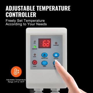 VEVOR Θερμαντήρας Μεταλλικού Δοχείου 55 Γαλ 1300W με Θερμοστάτη  TJ...