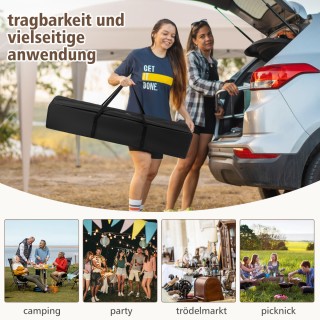 Costway Εξάγωνη Πτυσσόμενη Τέντα με Τσάντα Μεταφοράς NP12378KQ