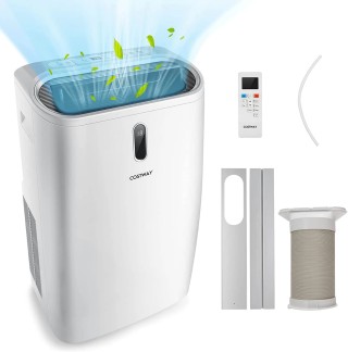 Costway Φορητό Κλιματιστικό 5 σε 1 με 14000 BTU και Έλεγχο μέσω Εφα... Costway Φορητό Κλιματιστικό 5 σε 1 με 14000 BTU και Έλεγχο μέσω Εφα...