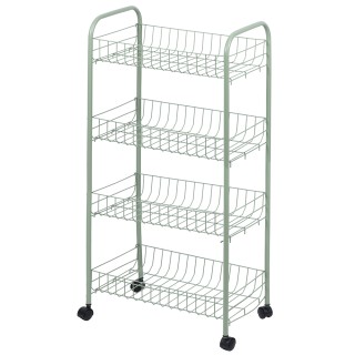 Galileo Καρότσι κουζίνας με ρόδες, 4 ράφια από χρωμιομένο σίδερο, 4...