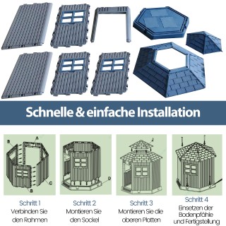 Costway Πολυλειτουργικός Σκύλος Σπιτάκι Εσωτερικού/Εξωτερικού Χώρου...