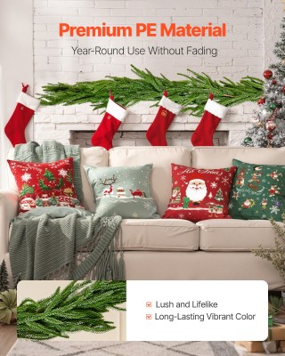 VEVOR Χριστουγεννιάτικο Γιρλάντα Faux Norfolk 6ft για Τζάκι SDHDNFK... VEVOR Χριστουγεννιάτικο Γιρλάντα Faux Norfolk 6ft για Τζάκι SDHDNFK...