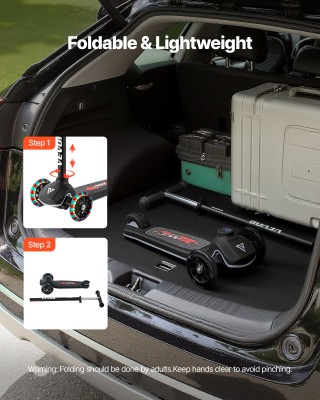 VEVOR Παιδικό Πατίνι 3+ με Φωτιζόμενες Ρόδες και Ρυθμιζόμενο Τιμόνι...