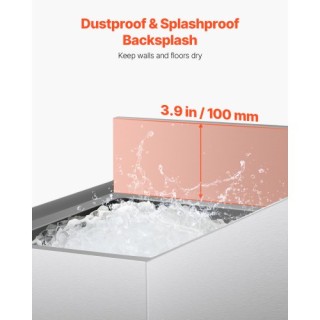 VEVOR Επαγγελματικός Κάδος Πάγου 28L με Συρόμενο Καπάκι και Θήκες Μ...