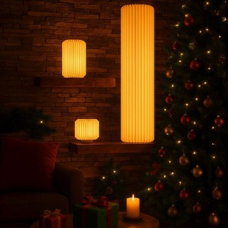 Villa DEste  Λάμπα δαπέδου LED από χαρτί 30x30x100 cm 1W 5919535