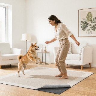 VEVOR Αντιολισθητικό Υπόστρωμα Χαλιού 1.52 x 2.13 m, Διπλής Επιφάνε...