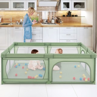 Costway Παιδικό πάρκο με 50 μπάλες, 2 πόρτες, αναπνεύσιμο δίχτυ κα... Costway Παιδικό πάρκο με 50 μπάλες, 2 πόρτες, αναπνεύσιμο δίχτυ κα...